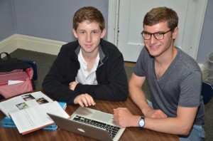 boys at table